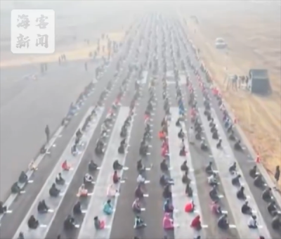 印度考公把机场跑道当考场：考生直接露天作答