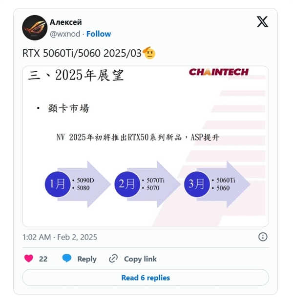 最便宜的50系列显卡终于来了！RTX 5060 Ti/5060将于3月上市：最高16GB大显存