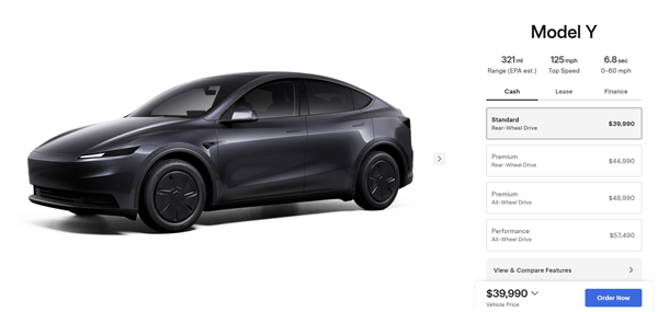 外观、配置全公布!特斯拉正式发布廉价版Model 3/Y 铁粉吐槽:价格太失望了