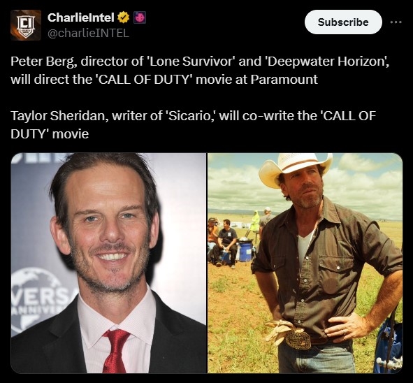 谢里丹负责《使命召唤》