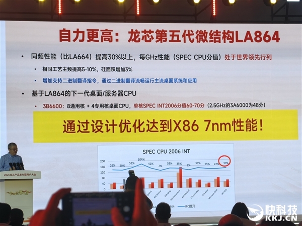 胡伟武：龙芯用十几nm工艺反超 下代争取做到Intel 7nm性能