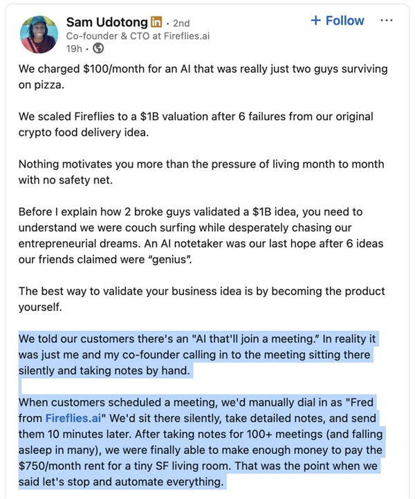 年入千万美元的独角兽 竟靠创始人假扮AI接活起步 独角兽 第2张