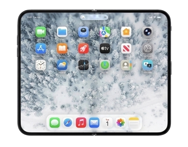 苹果首款折叠屏！iPhone Fold将首次支持分屏功能：iOS 27上线 iPhone Fold 第2张