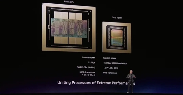 NVIDIA创造全新Groq 3 LPU：500MB SRAM高速缓存 7倍带宽碾压HBM4 NVIDIA Groq LPU 第2张