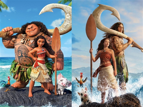 迪士尼《海洋奇缘》真人电影来了 强森回归神还原动画