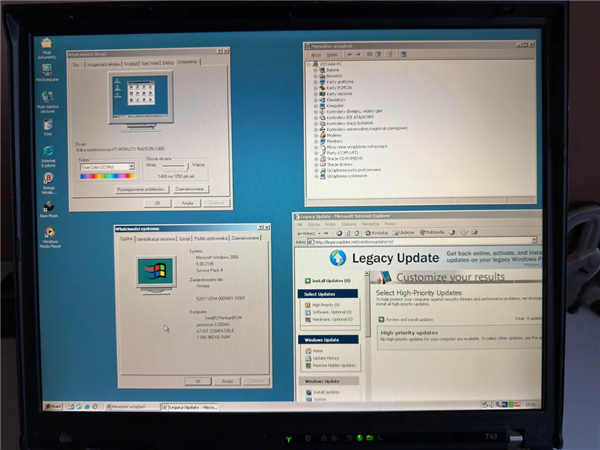 26年Windows全通关！单核ThinkPad T43封神：裸机跑遍NT到Win10 ThinkPad T43 第4张