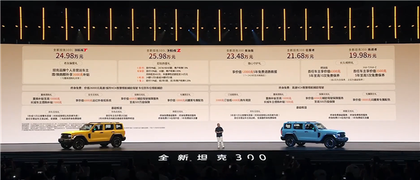 最畅销的国产硬派越野车 全新一代坦克300上市:19.98万起