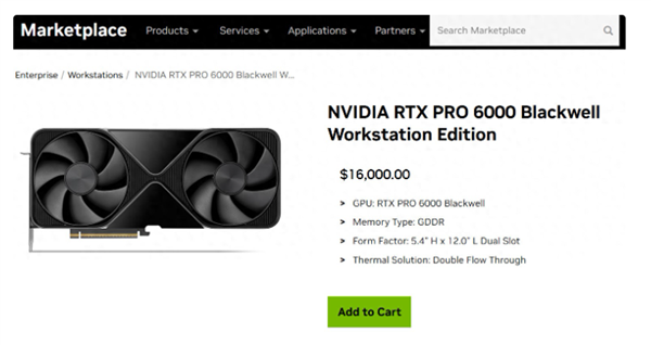 96GB GDDR7显存加持!英伟达对RTX PRO 6000涨价 至16000美元直接翻1倍