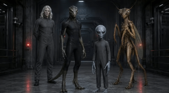 UFO科学家爆料：美国秘密基地藏了至少四种外星人！